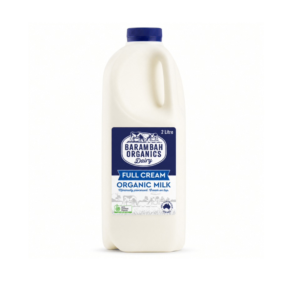Barambah - Full Cream Milk 2L Demeter Bio Dynamic Full Cream Unhomogenised Milk 2Ltr