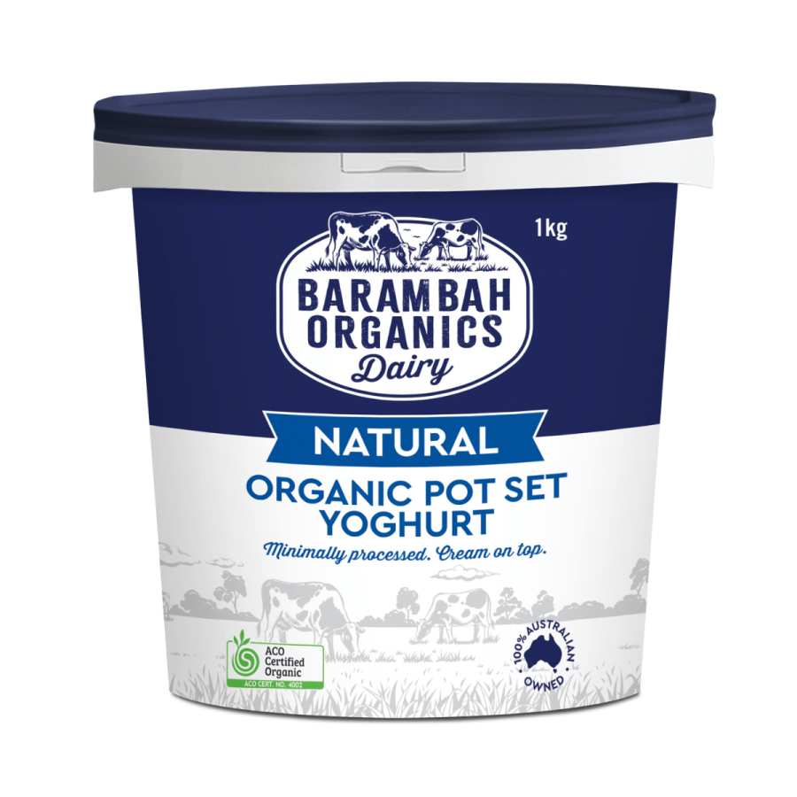 Barambah - Natural Yoghurt 1kg Barambah Organics Greek Style Yoghurt 1kg