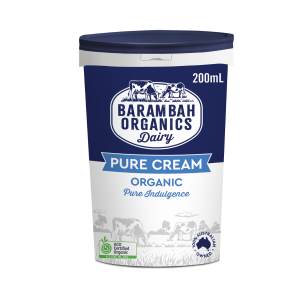 Barambah Organics Pure Cream 200ml