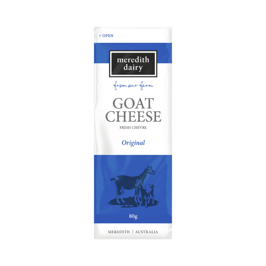 Meredith Goat Cheese Chevre Original 80g Meredith Goat Cheese Chevre 80g