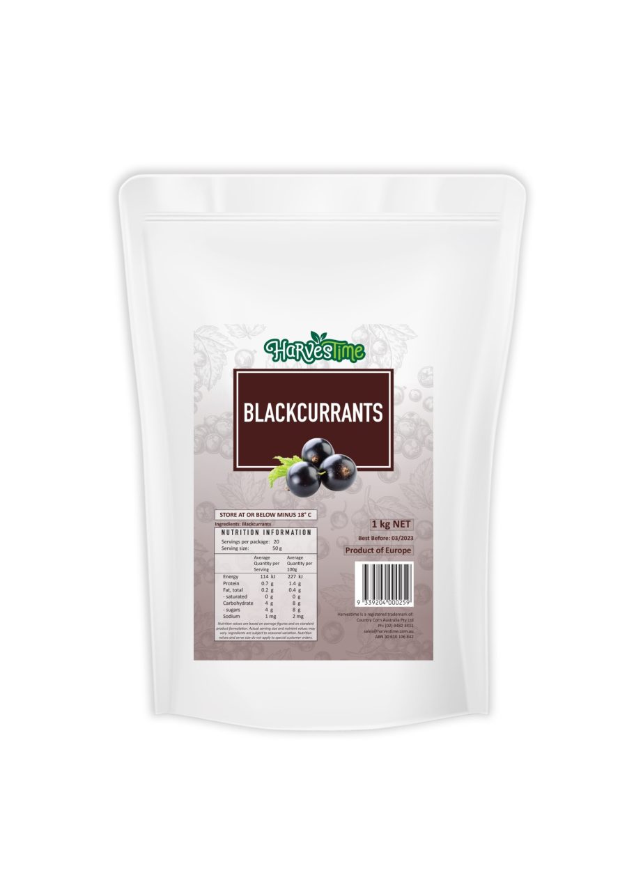 Harvestime Blackcurrants 1kg