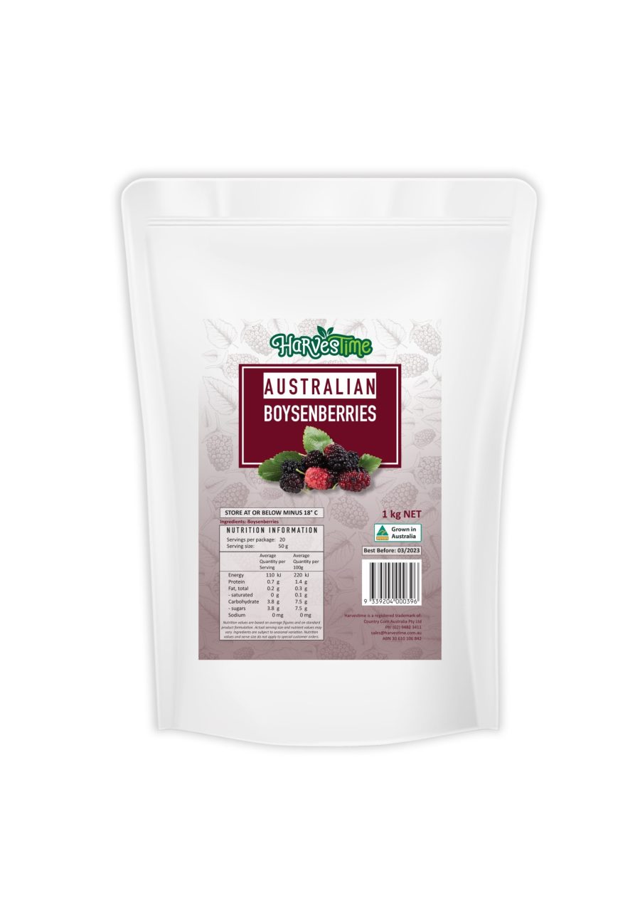 Harvestime Australian Boysenberries 1Kg ( 10 x 1Kg | Box )