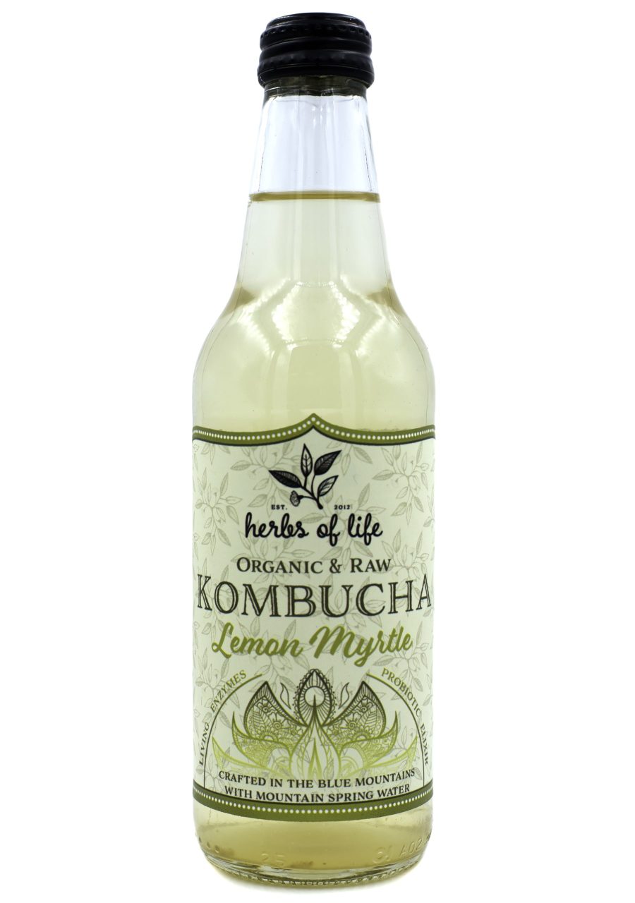 Herbs of Life Organic Lemon Myrtle Kombucha 330ml