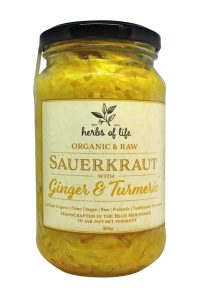 Herbs of Life  Ginger and Turmeric Sauerkraut 350g
