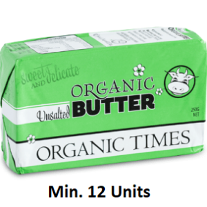 Organic Times Unsalted Butter 250g