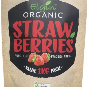 Elgin Org Strawberries 1kg