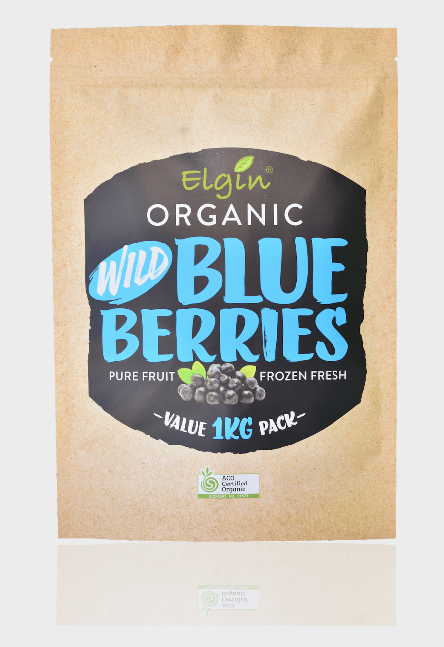 Elgin Organic Wild Blueberries 1Kg (8 x 1Kg | Box)