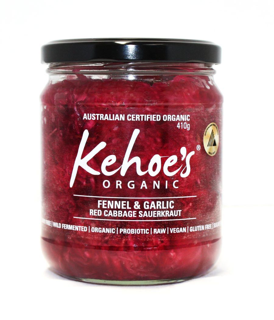 Kehoe’s Organic Fennel and Garlic Sauerkraut 410g