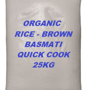 Org Basmati Rice Brown 25 Kg