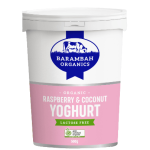 Barambah Raspberry & Coconut Yoghurt 500g