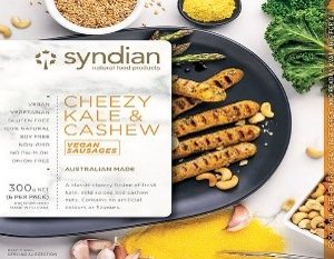 SYNDIAN CHEEZY KALE & CASHEW SAUSAGE