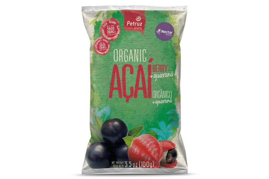 Nectar Fruit Acai Guarana Sorbet  400g ( 4 x 100g )