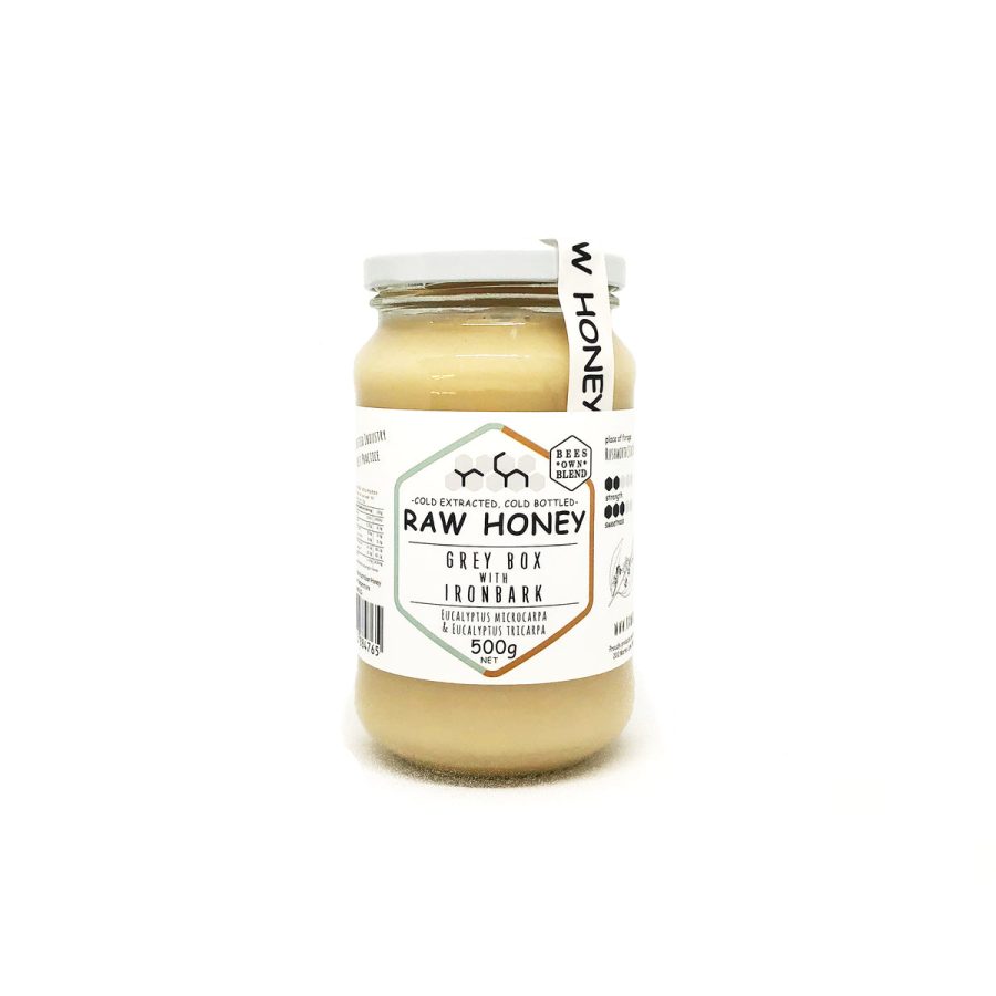 Raw Honey Grey Box With Ironbark 500g