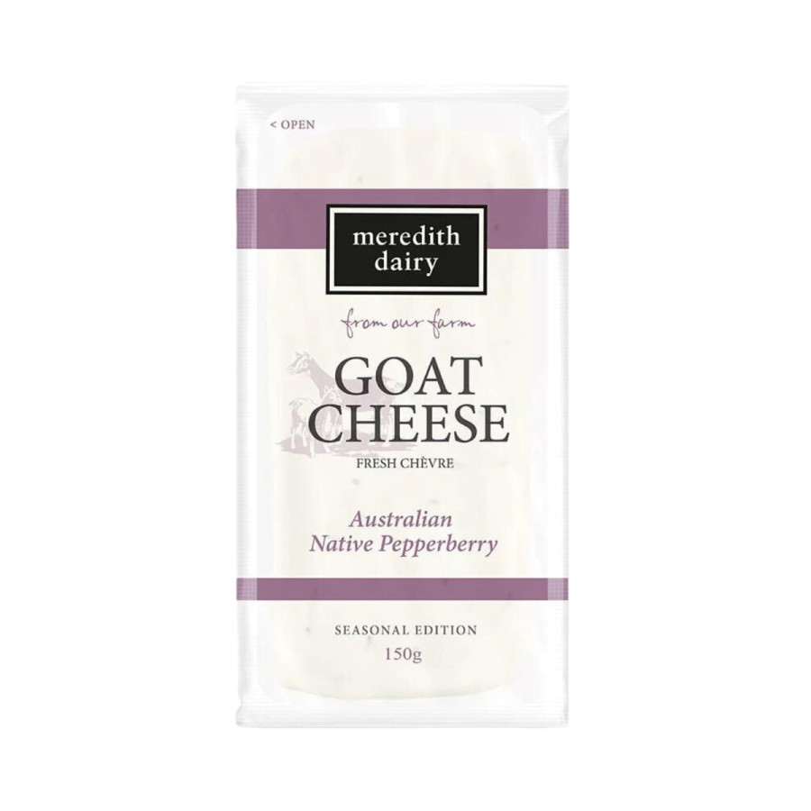 Meredith Goat Cheese Chevre Australian Native Pepperberry 150g Meredith Goat Cheese Chevre 1kg
