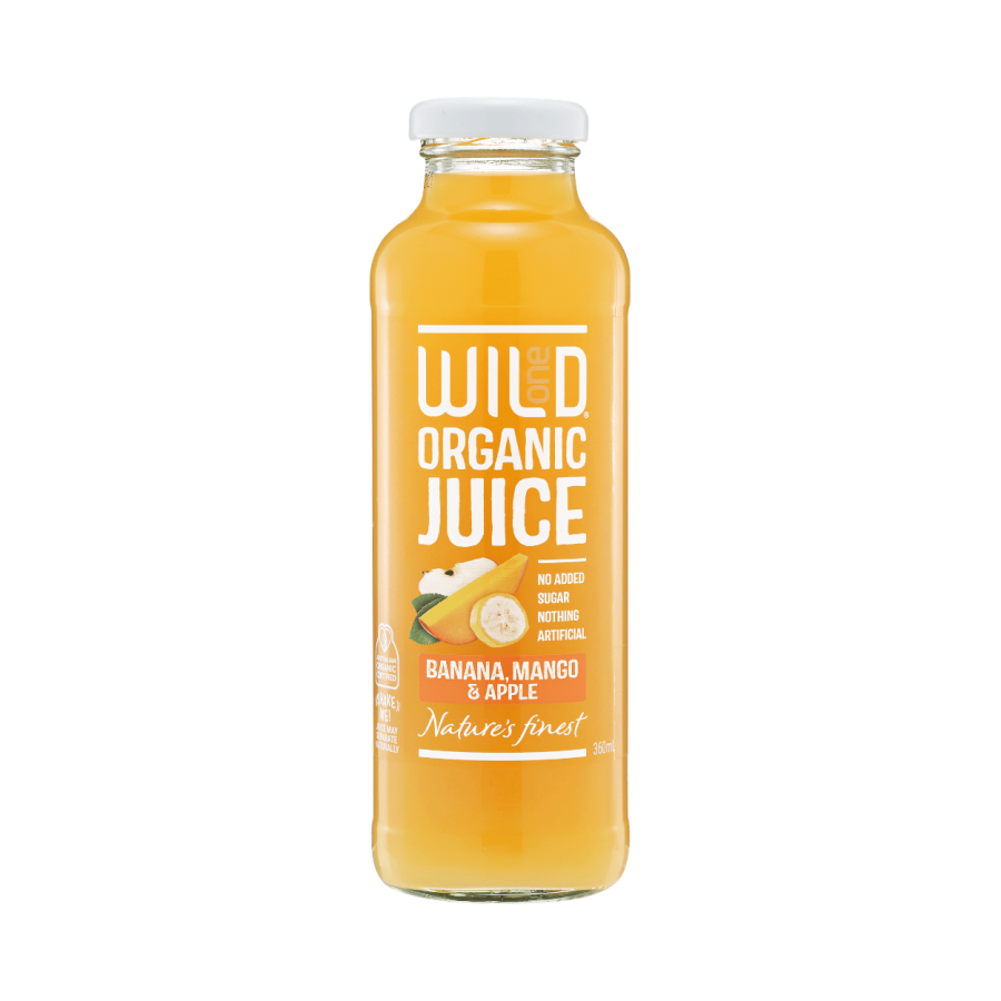 Wild One Juice - Organic Banana, Mango & Apple 360ml Wild One Organic Pineapple Juice 360ml