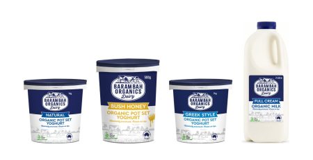 Barambah Organics yoghurt and milk range