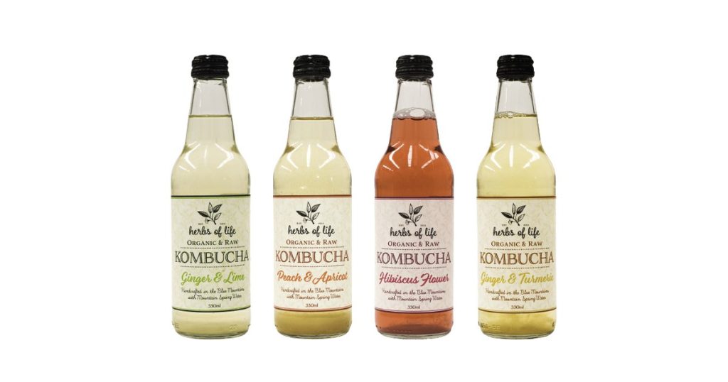 Herbs of Life organic kombucha range