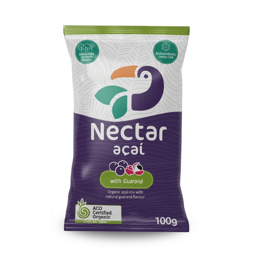 Nectar Fruits Acai Guarana Sorbet 4 X100g Nectar Fruit Acai Guarana Sorbet 100g