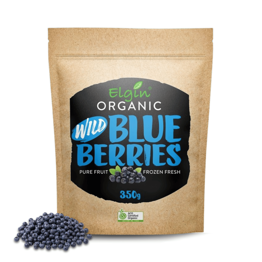 Organic Wild Blueberries 350g Elgin Organic Pomegranate Arils 1kg