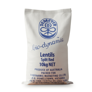 Burrum Biodynamics Split Red Lentils 10kg