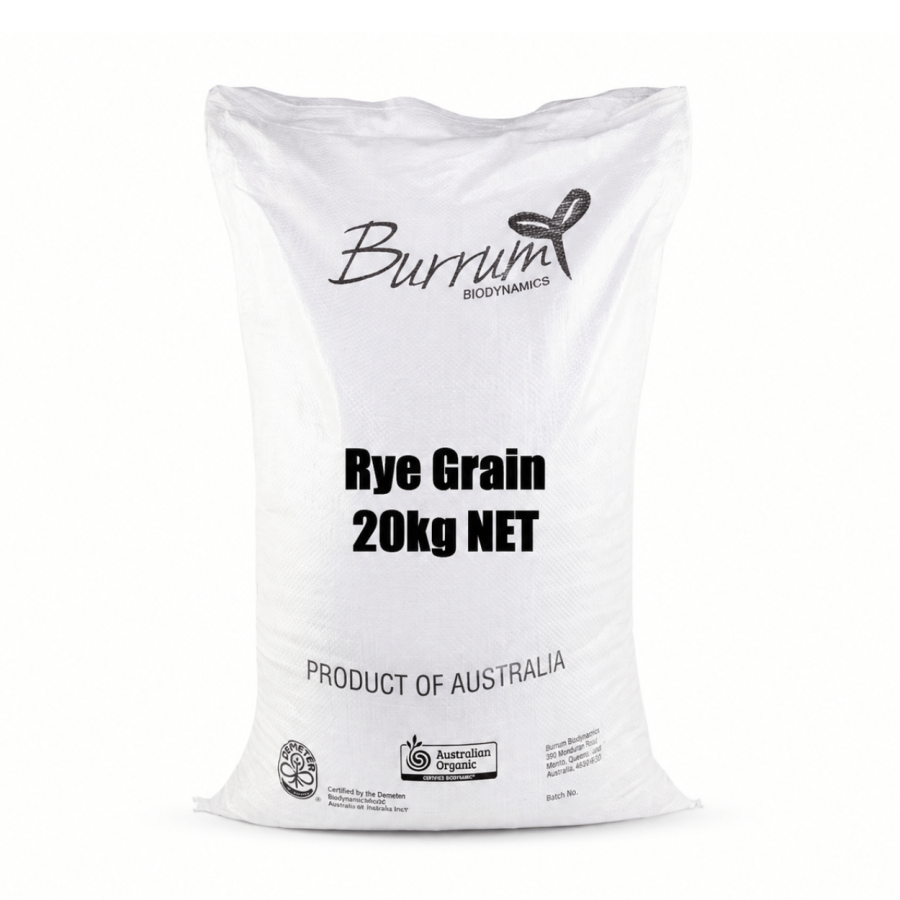 Bio-Dynamic Rye Grain Burrum Biodynamics Rye Grain 20kg