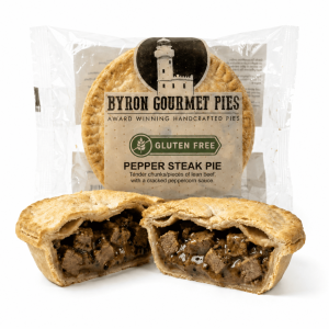 Byron Gourmet Gluten Free Pepper Steak Pie 220g