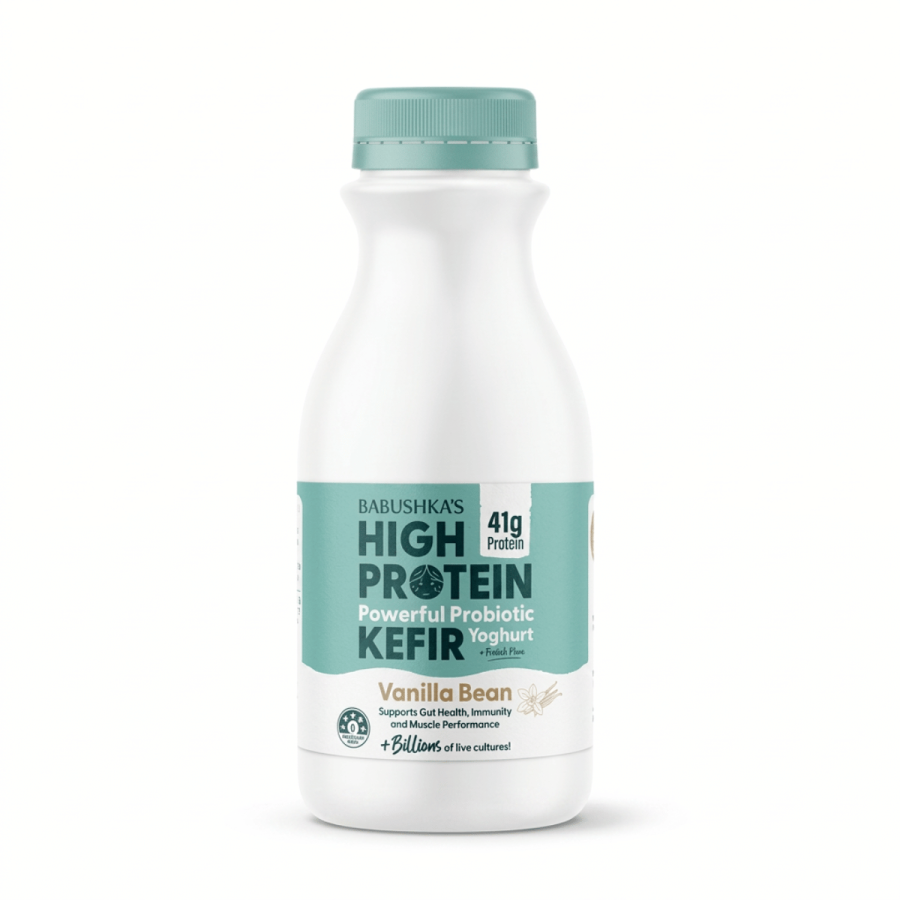Babushkas High Protein Vanilla Yoghurt 500g Babuska’s Natural Kefir 750