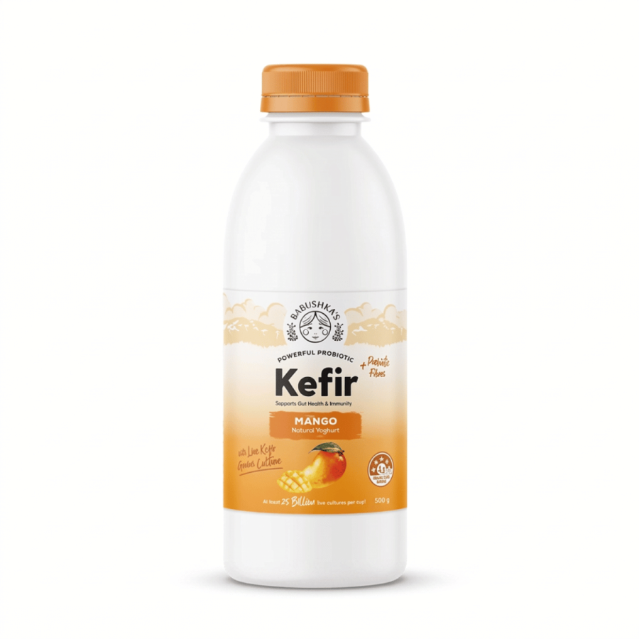 Babushka's Mango Yoghurt 500g Babuska’s Natural Kefir 750