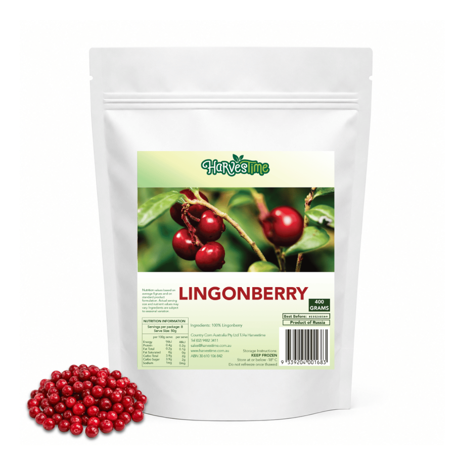 Harvestime Lingonberry 400g HARVESTIME GUAVA PUREE CUBES 1KG