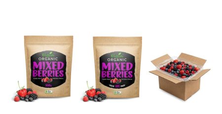 Elgin Organic Mixed Berries in 350g, 1kg and 10kg packs